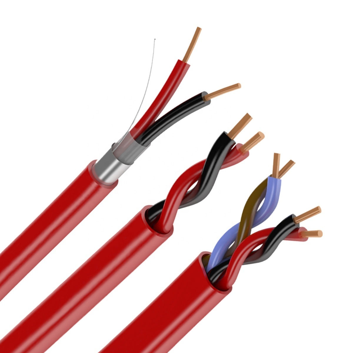 Exactcables Customized 2/4 Core Fire Alarm Cable 1.5/2.5mm Heat Resistant Ph120 Control System Pvc Rated Cable Fire Alarm Cable