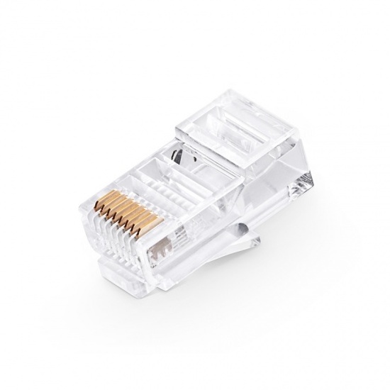 Exact Cables Hot Sale Network Cable Connector Rj45 For Cat5 Cat 5E Utp Ftp 8 Pin Shielded Connector