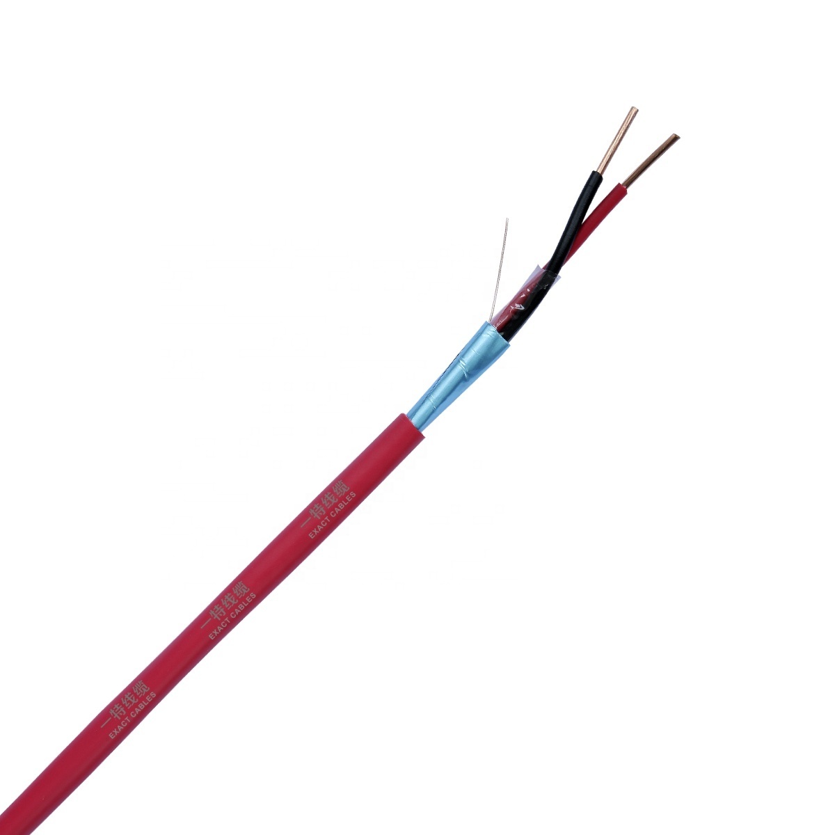 Exactcables Customized 2/4 Core Fire Alarm Cable 1.5/2.5mm Heat Resistant Ph120 Control System Pvc Rated Cable Fire Alarm Cable