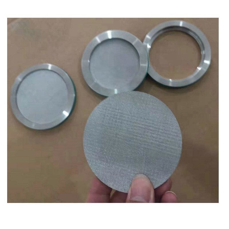 4In   6In     5 micron    Stainless   Steel   Sintered   filter    Disk  with  O ring  gasket