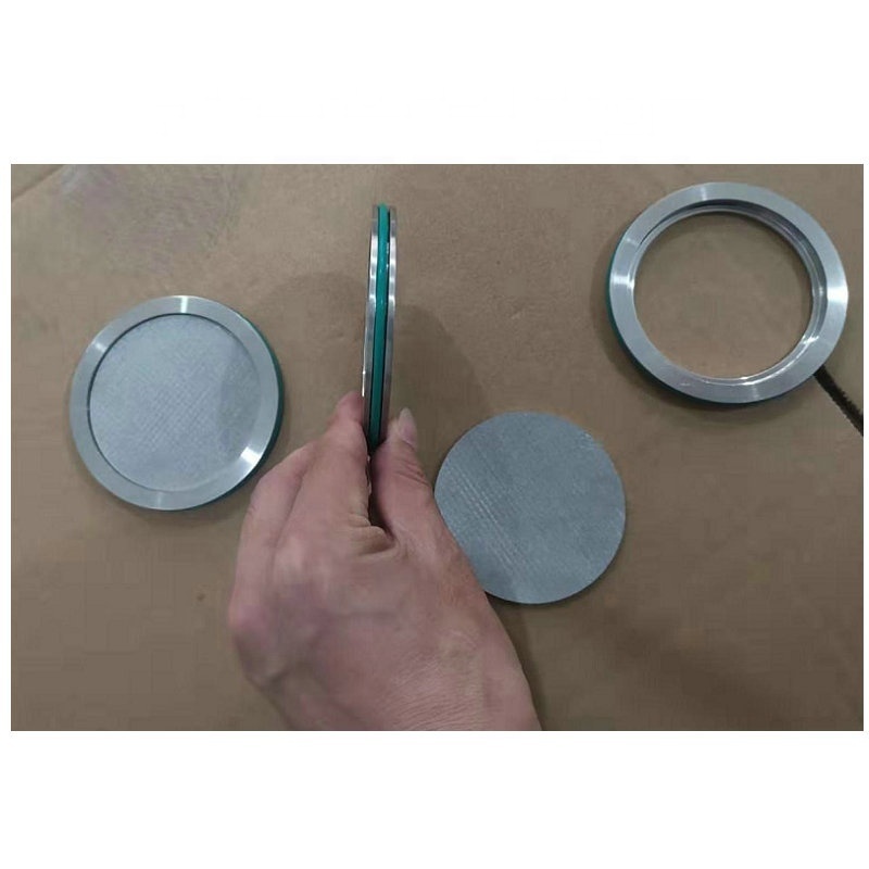 4In   6In     5 micron    Stainless   Steel   Sintered   filter    Disk  with  O ring  gasket