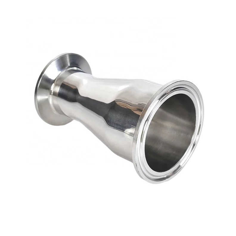 Stainless  Steel   Tri Clamp  Concentric  Reducer  with   Sanitary  Tri Clover  Food Grade   TC  Ferrule  End