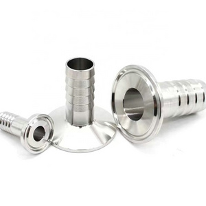 Sanitary   Stainless  Steel Tri Clamp Rubber Hose Barb Tri Clover Compatible Hose Coupling Fitting Food Grade Adapter