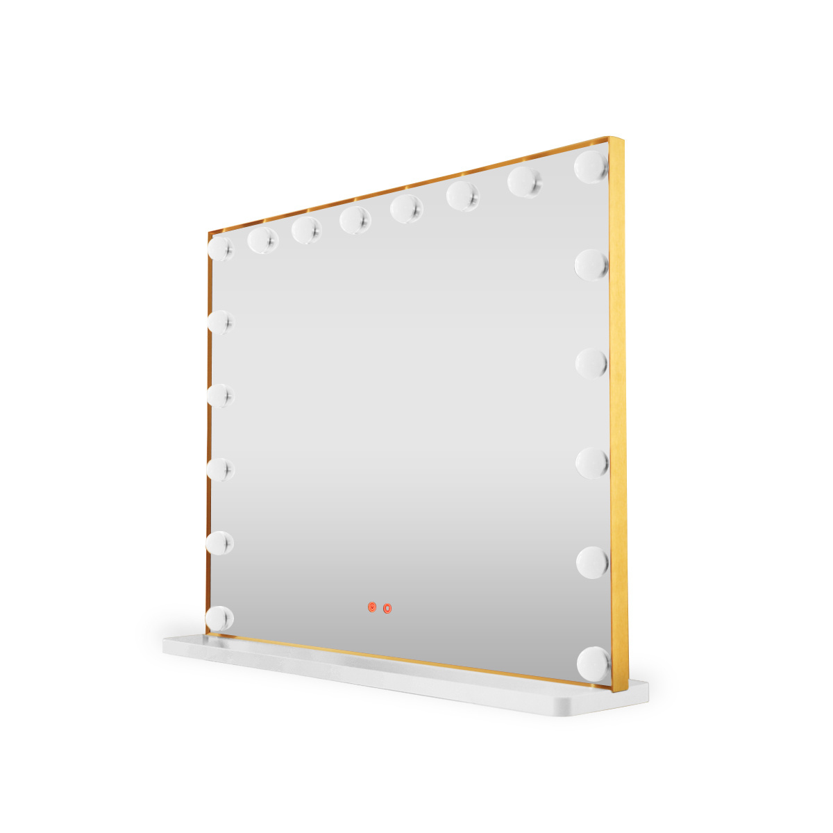 Large Rectangle Aluminium Frame Bathroom Makeup LED Mirror With Light