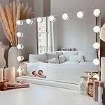 Large Rectangle Aluminium Frame Bathroom Makeup LED Mirror With Light