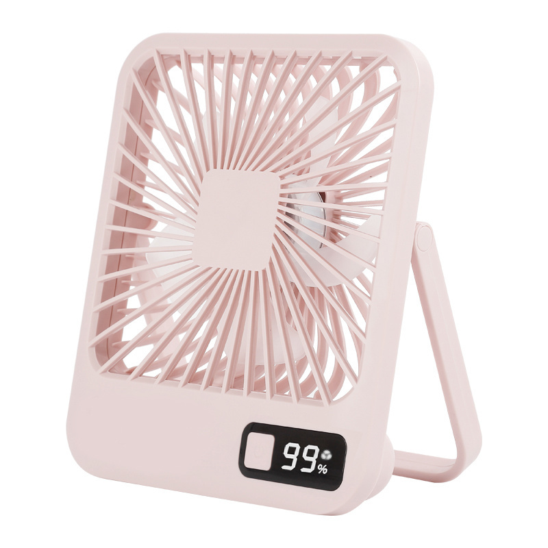 New Ultra-thin Desktop Fold Fan Usb Portable Cooling Fan New Arrival Rechargeable Mini Table Fan