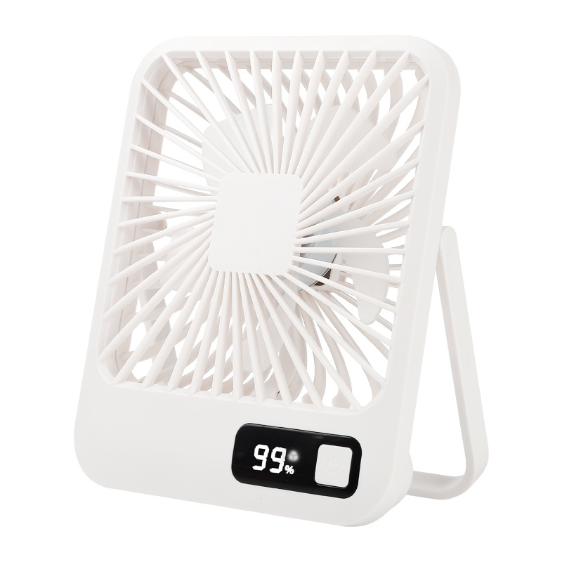 New Ultra-thin Desktop Fold Fan Usb Portable Cooling Fan New Arrival Rechargeable Mini Table Fan