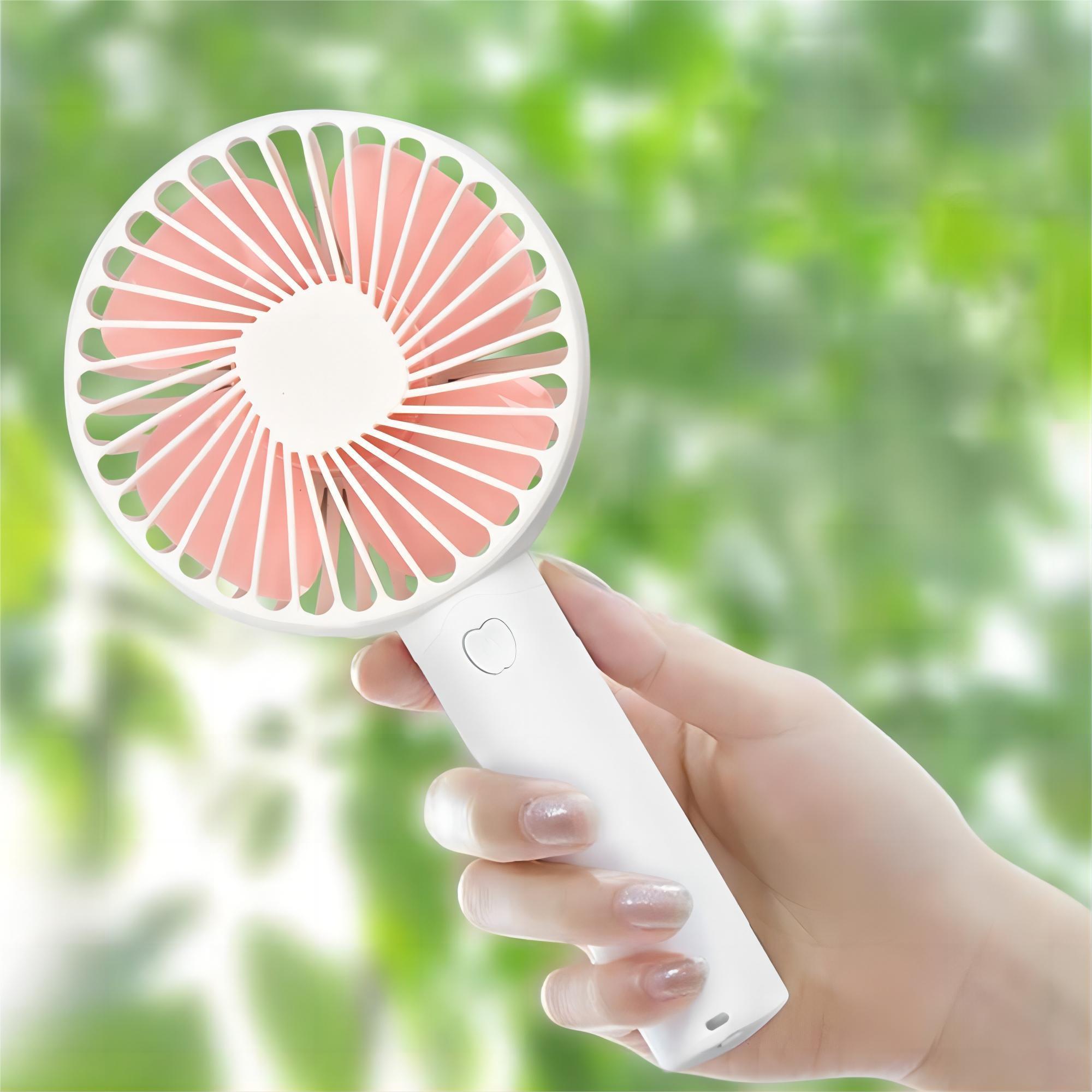 New OEM Accepted Mini Portable Handheld Fan 3 Speed Small Electric Table Fan USB Rechargeable Sports Air Cooling Pocket  Fan