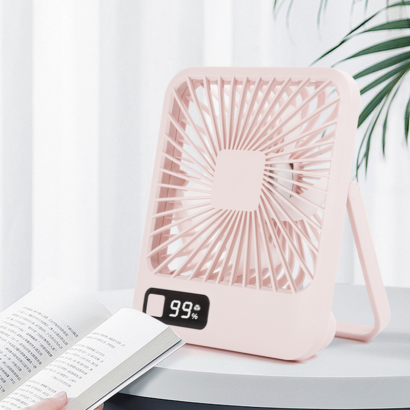 New Ultra-thin Desktop Fold Fan Usb Portable Cooling Fan New Arrival Rechargeable Mini Table Fan