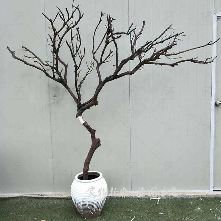 Decorative Dry Branches Black and White Artificial Trees Fake Dead Tree For Scene Decoration