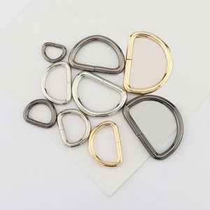 Custom Customized Metal D Ring Half Round Ring For Bags Circularbucklemetalring Buckles Hook Welded Stainless Steel D Ring