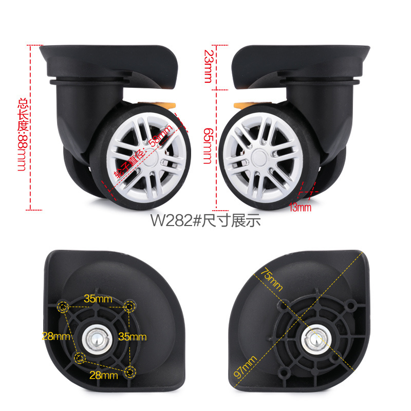 New Design Good Quality Spinner Wheels For Luggage wheels replacement retractable detachable trolley bags cases suitcase wheels