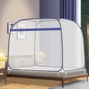 FS208 Square Top Large Space Yurt Mosquito Net for Adult Room Decoration Mosquito Net Bed Tent Curtain with Frame Home Bedroom