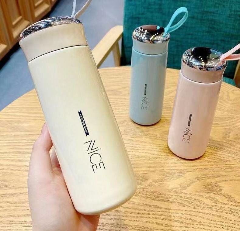 FS070 New Nice glass liner water bottle simple department store student bottle advertising gift