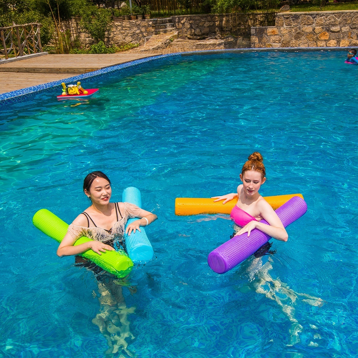 First Class Soft  TPE Foam Swimming  Pool Noodles Float 98x15x15cm