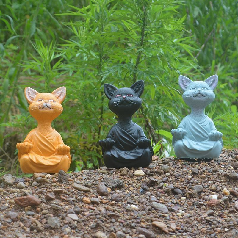 Resin Crafts Cat And Dog With Angel Wings Crafts Garden Waterproof Pet Memorial Stone Cartoon Ange l Dog Ornaments