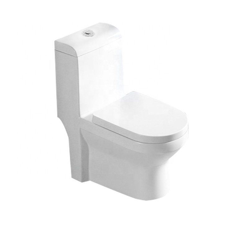 China's supply sanitary ware top rated modern ceramic siphon wash down one piece toilet bowl for bathroom