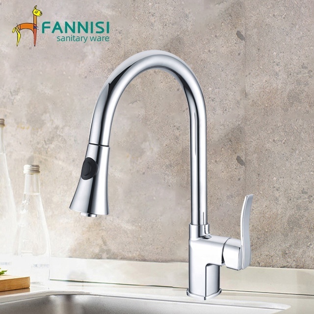 Rotating boiling 360 degree kitchen tap kitchen faucet with pull down sprayer