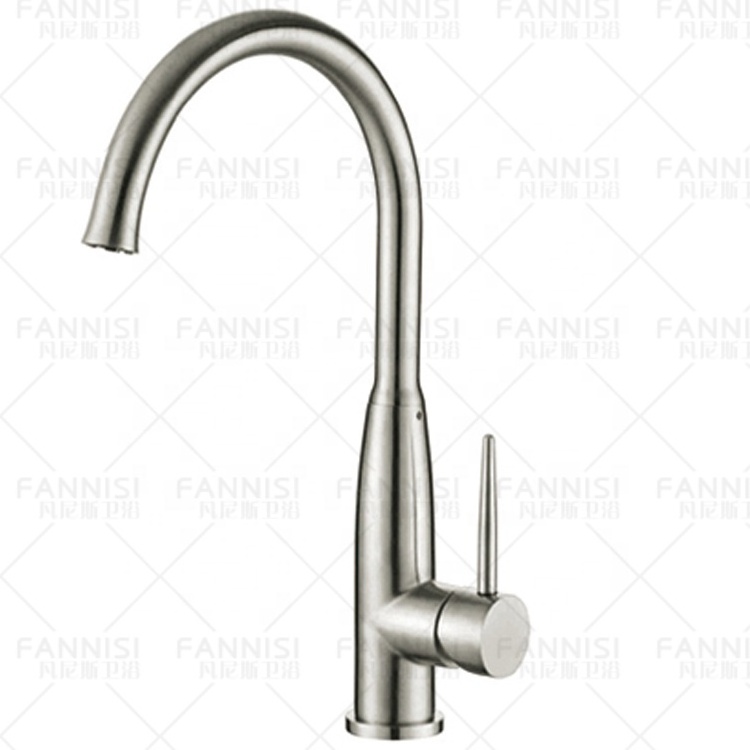 Hot Selling Fannisi corrosion and acid resistance flexible adjustment sink brushed kitchen faucets for usa