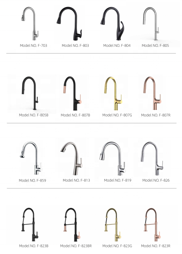 Hot Selling Fannisi corrosion and acid resistance flexible adjustment sink brushed kitchen faucets for usa