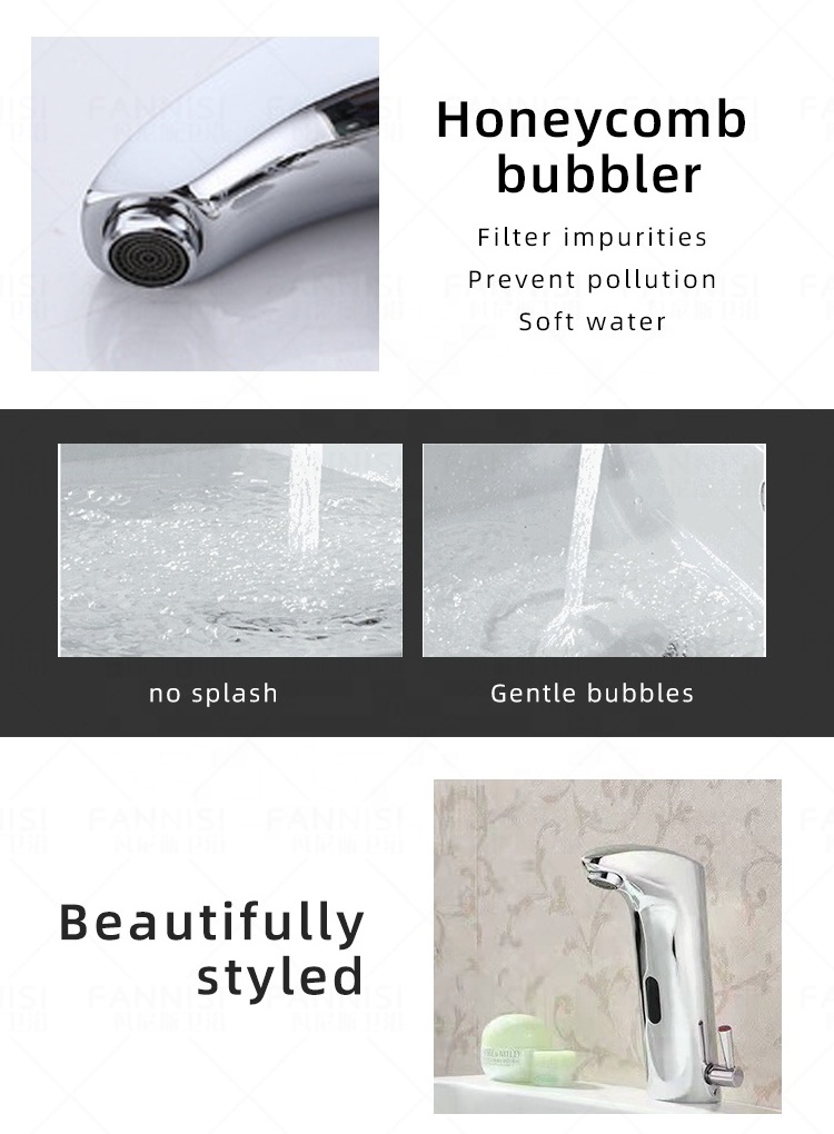 Bathroom basin touchless sensor mixer Faucet attachment adapter