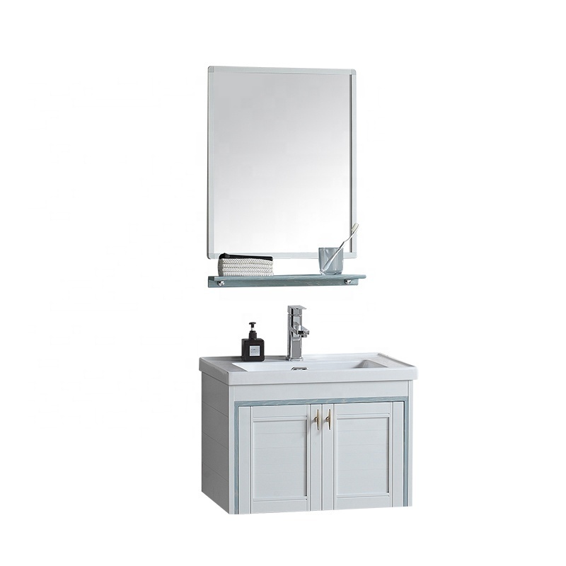 Hot sell hotel bathroom sink sets wall mounted waterproof cabinet with mirror modern furniture