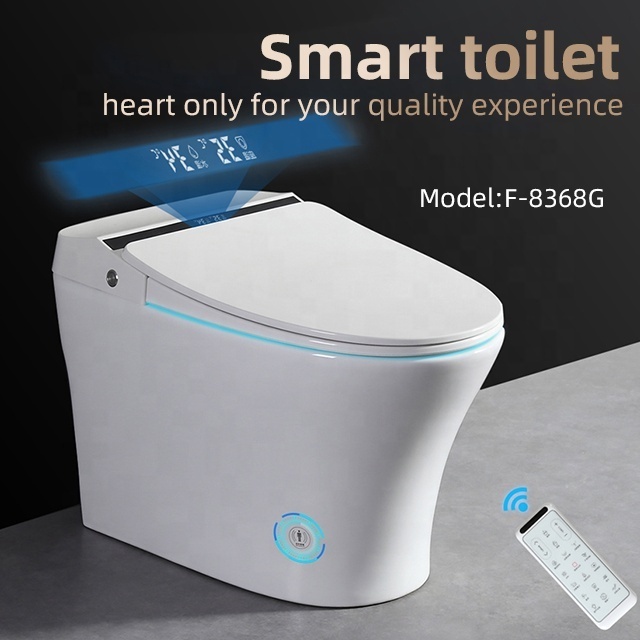 China luxury full funtion self cleaning heated automatic siphonic electronic closestool bidet wc intelligent smart toilet bowl