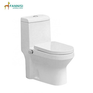 FANNISI  best selling in middle east Iraq Kuwait market ceramic sanitary ware wash down one piece toilet with bidet