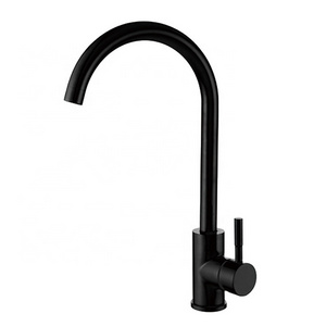 F-8227B Stylish and elegant swan neck deck mount gourmet black bronze kitchen faucet brass tap for basin