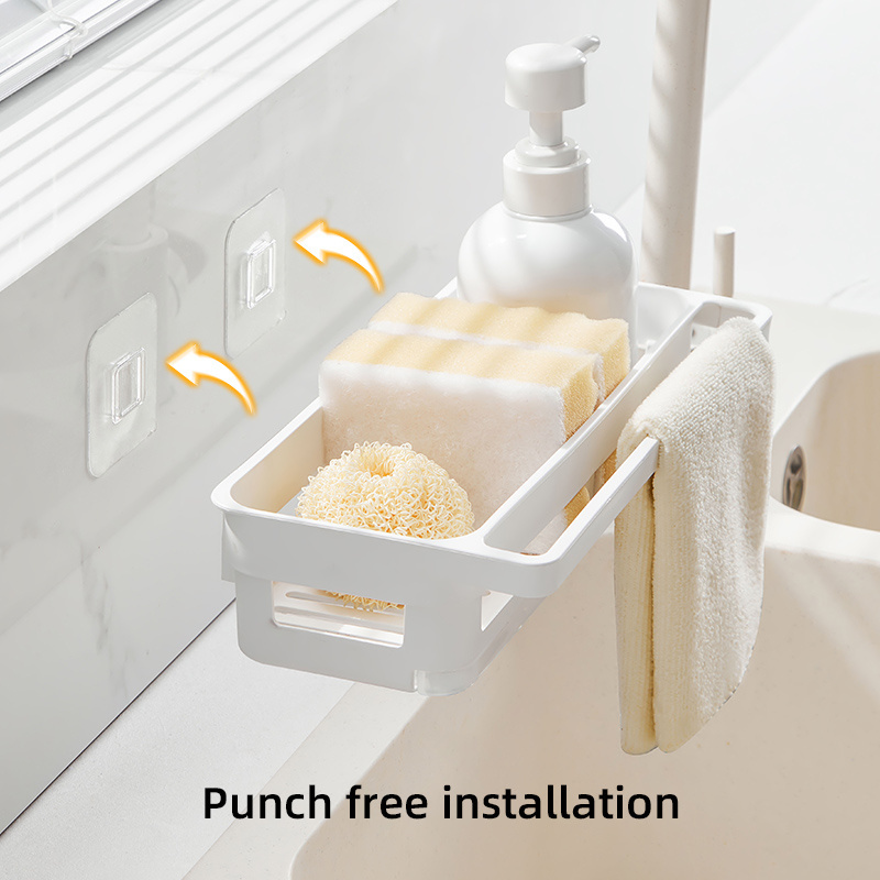 New Household Hanging Storage Organizer for Kitchen Sink Faucet Sponge Soap Cloth Drain Rack