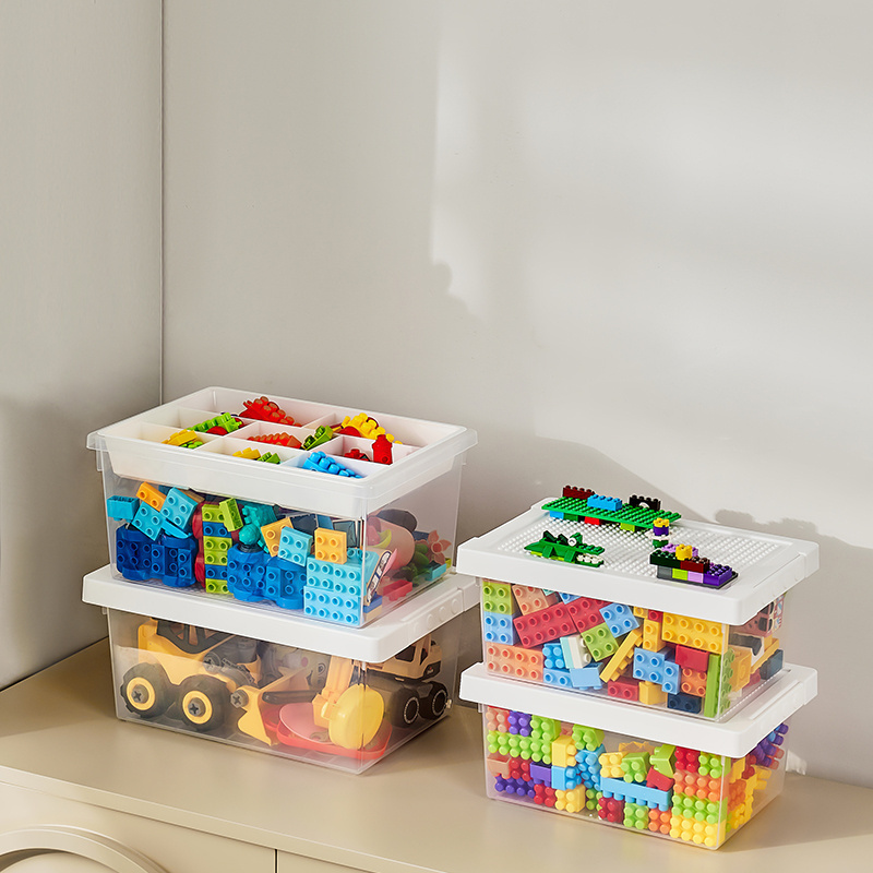 Creative Custom Building Block Storage Box Toys Organizer Kids Lego Box Stackable Block Case Container for household