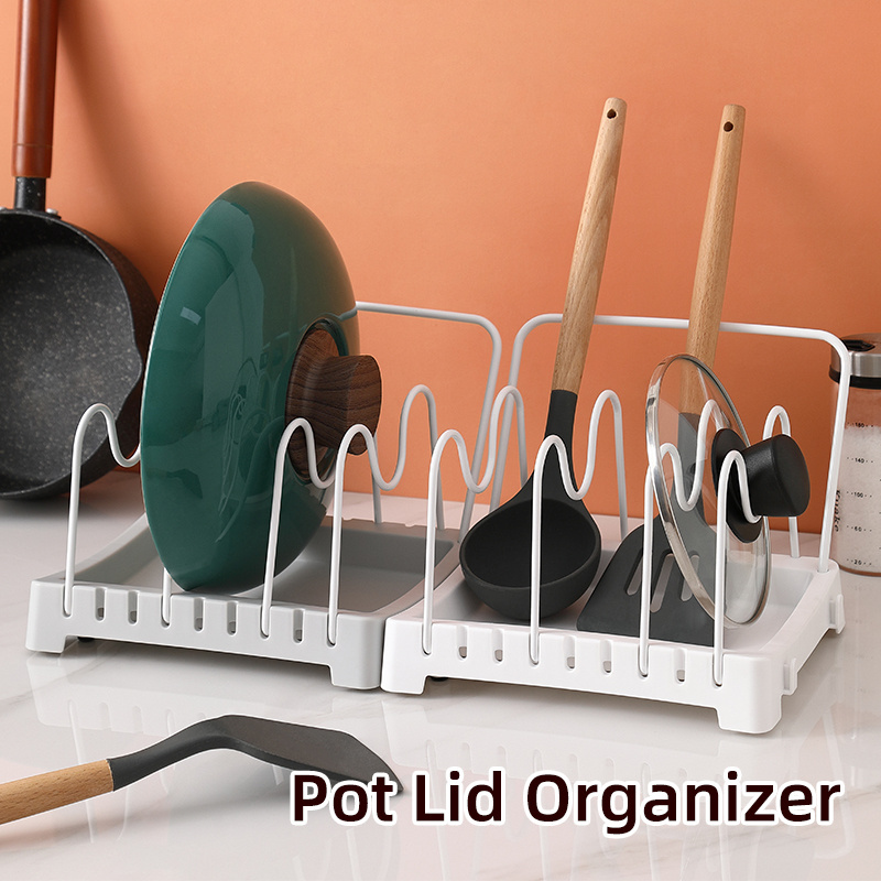 Pot and pan lid holder pot and pan lid cupboard door holders shelf for cutting board