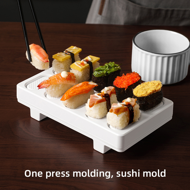 Plastic 10 Sushi Making Set  Diy Cooking Tools Sushi Kit Smart Kitchen Tools Sushi Maker for Beginner