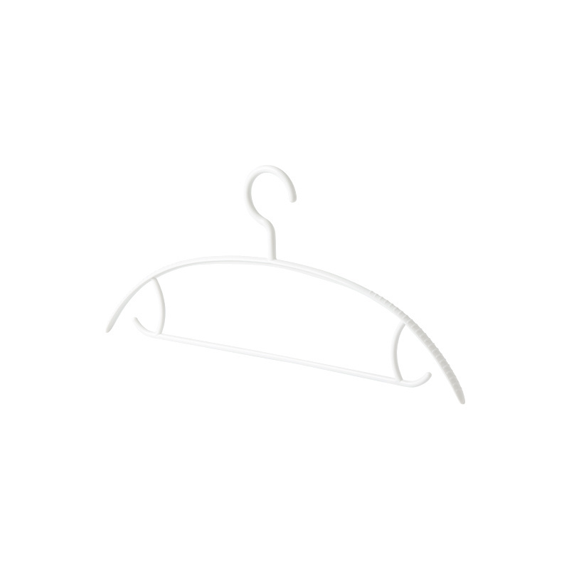 Design Durable Plastic Hangers Non-slip Clothes Hanger White Plastic Coat Hanger