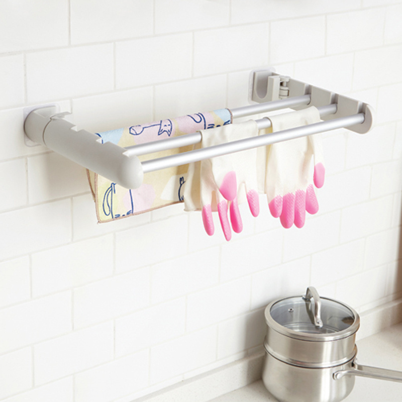 Wall hanging towel rod Hanger Drying Rack for Laundry Room Closet Storage OrganizationWall hanging towel rod