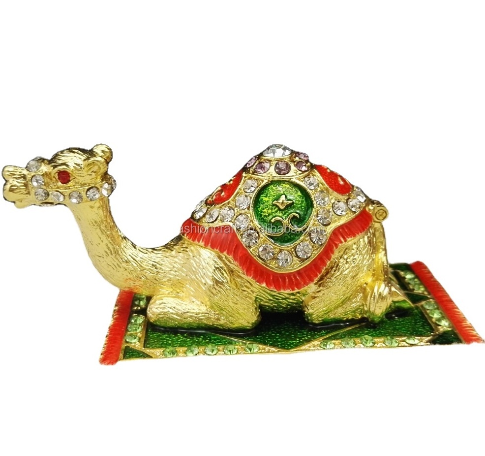 camel sitting on carpet enamel camel trinket box for gifts