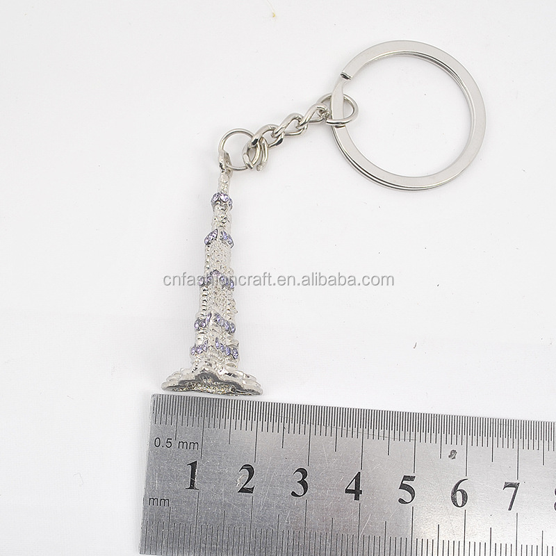 3D Burj Khalifa Keychain Khalifa Tower metak keyring dubai Souvenir