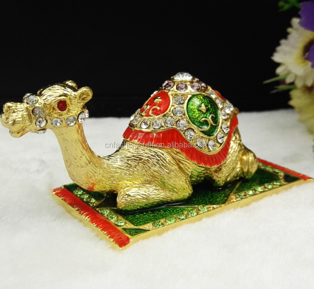 camel sitting on carpet enamel camel trinket box for gifts