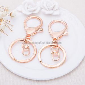 High Quality Accessory Gold Nickel silver Lobster Clasp Keychain