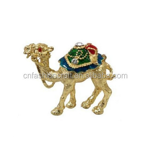 Jeweled Trinket Boxes camel Decorative Trinket Boxes enamel pewter