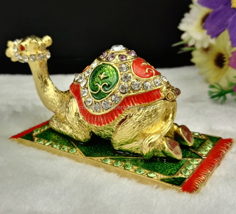 camel sitting on carpet enamel camel trinket box for gifts