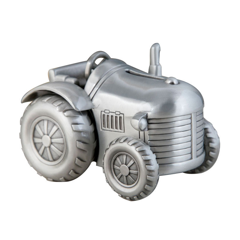 2024 New pewter metal Tractor money box for collection gifts