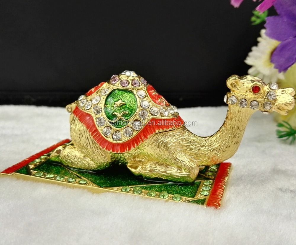 camel sitting on carpet enamel camel trinket box for gifts