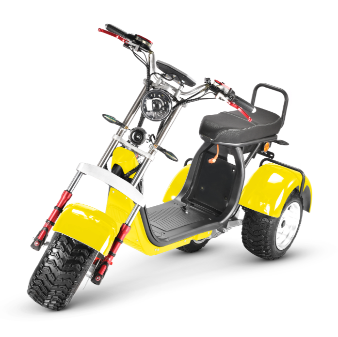 China Dual Motor 4000W Off Road Tricycle Citycoco Europe Warehouse Three Wheel Big Fat Tire Electric City Coco Scooter For Adult