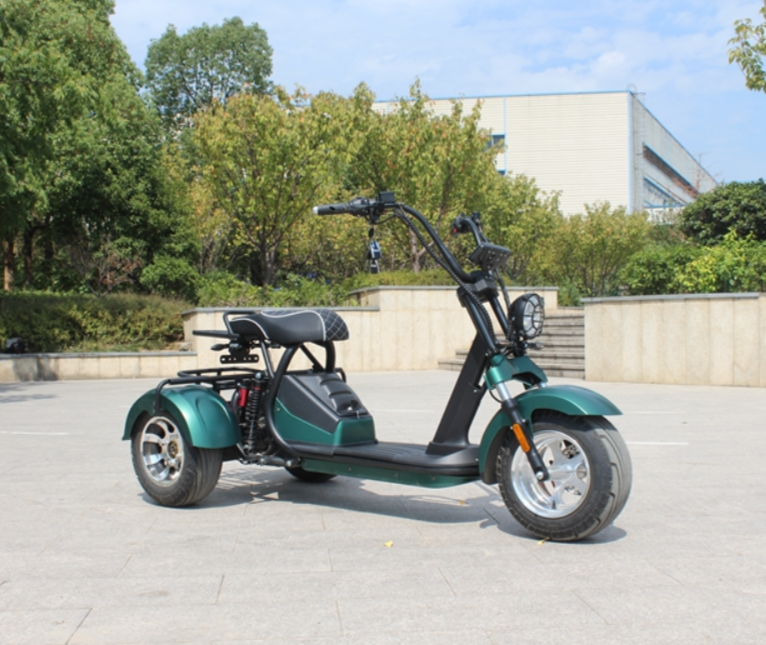 2022 2023 Eu Uk European Warehouse Free Shipping 2000W Powerful 3 Wheel Fat Tire Suspension Electric Scooter City Coco For Adult