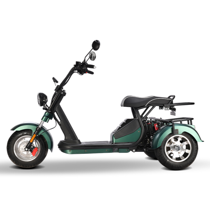 2022 2023 Eu Uk European Warehouse Free Shipping 2000W Powerful 3 Wheel Fat Tire Suspension Electric Scooter City Coco For Adult