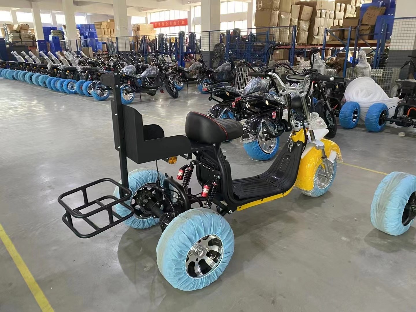 2024 Eu Warehouse Free Shipping 2000W 100Km Long Range Electric City Coco Golf Cart 3 Wheel Tricycle Electric Citycoco Scooter