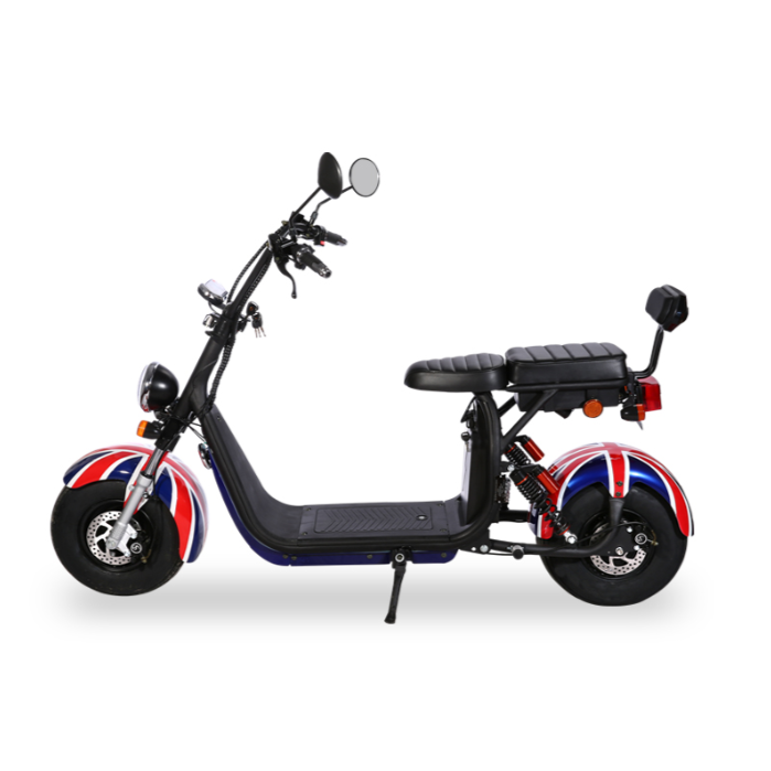 2022 2023 Eu Uk European Warehouse Free Shipping Cheap 1500W Fat Tire Suspension Electric Motorcycle City Coco Scooter For Adult