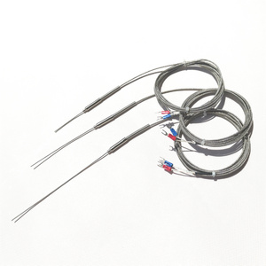 1.5 *150mm  ultra fine probe type J type,K type  thermocouple temperature  sensor 2 wire