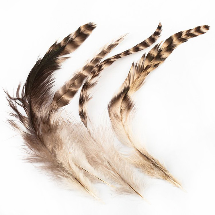 15-20cm nature rooster feathers dyed colourful Coque Tails Feather long grizzly rooster feathers